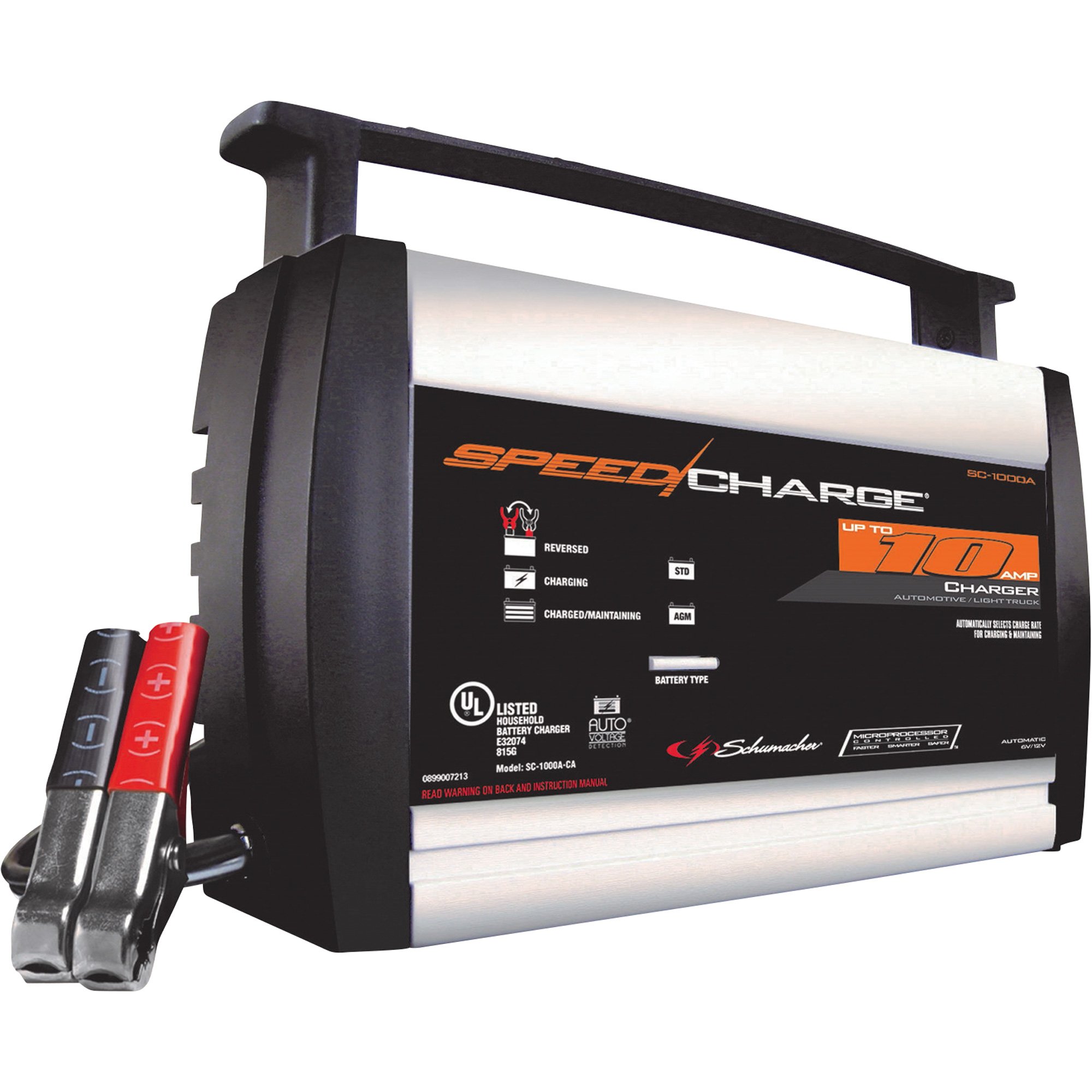 Please See Replacement Item# 62078. Schumacher Speed Battery Charger — 12 Volt, 2/6/10 Amp, Automatic, Model# SC-1000A